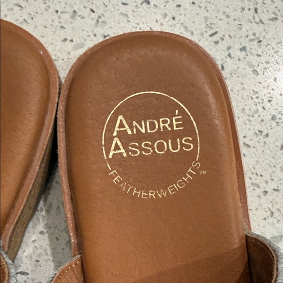 Andre Assous Silver Braided Double-Strap Slide Sandals - Picture 3 of 6